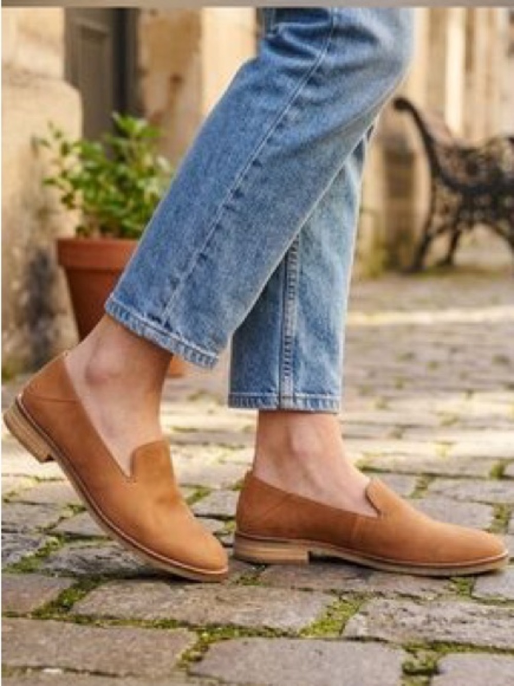 SPERRY “Seaport Levy Loafer” with Memory Foam in Tan Brown Leather, Women’s 9.5